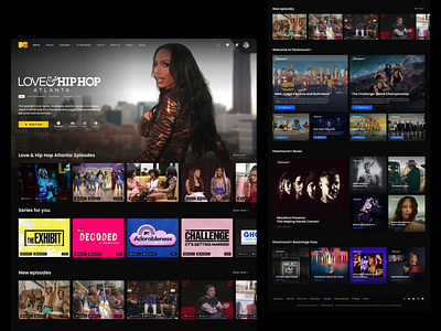 MTV Home Page Redesign design ui ux uxui web design