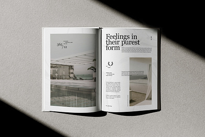 Magazine branding graphic design hotel magazine