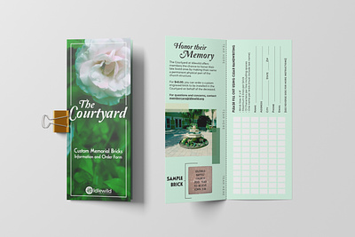 The Courtyard Brochure brochure design graphic design print design type typography