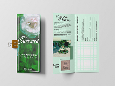 The Courtyard Brochure brochure design graphic design print design type typography