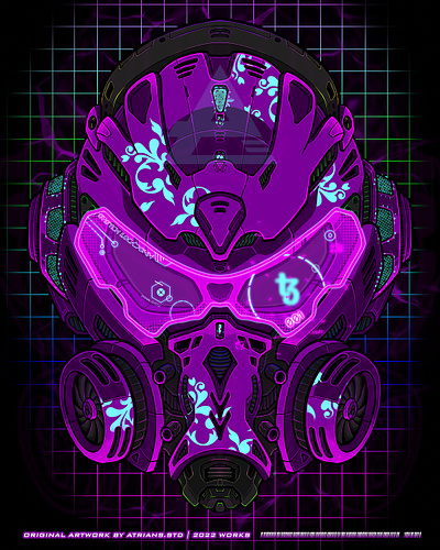 Victorian Cybermask artwork cyber cybermask design futuristic head illustration helmet illustration mask mecha scifi victorian