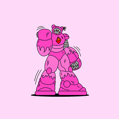 Bad Bear Mecha editorialillustration