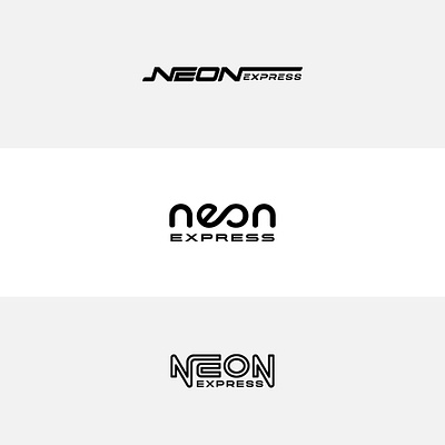 Neon Express Logo Design Explorations branding design letter logo mark monogram simple simple logo