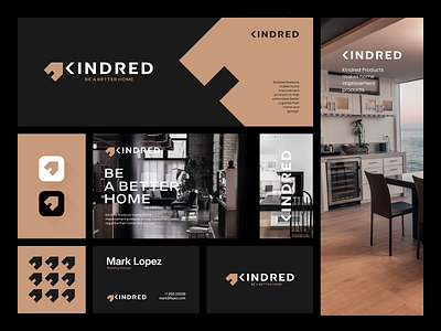 Kindred branding character design furniture graphic design home homelogo house icon imporvement logo minimalist minimalistdesign simple symbol vector wordmark