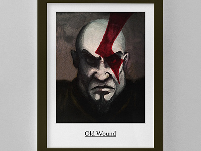 Old Wound art chracharacter dark design game god graphic design war