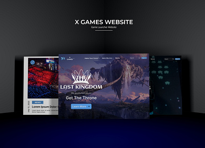 Game Launcher Website company profile game launcher ui website