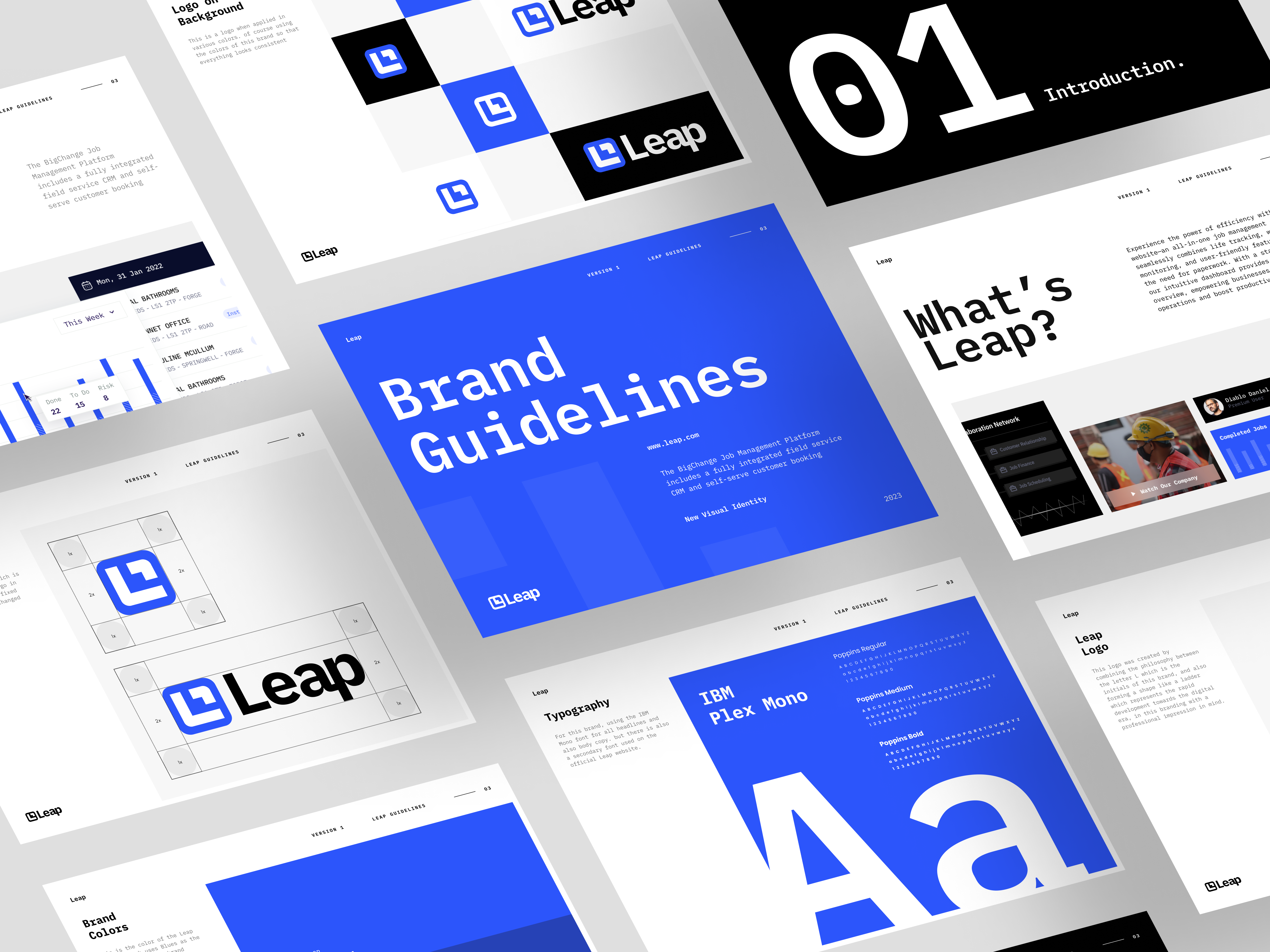 Leap - Visual Brand Identity brand brand guidelines charity clean guidelines logo logodesign logoidentity logomark supergrapics visual identity