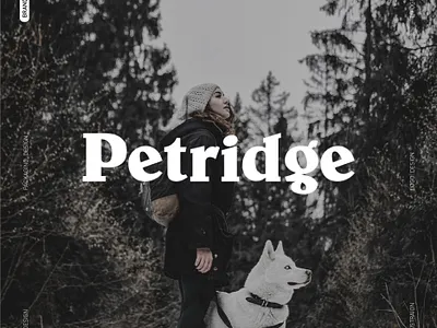 Petridge Pet Outdoor : Unleash the Adventure with Your Furry Fri branding design graphic design illustration logo logodesign ui ux vector visualidentity