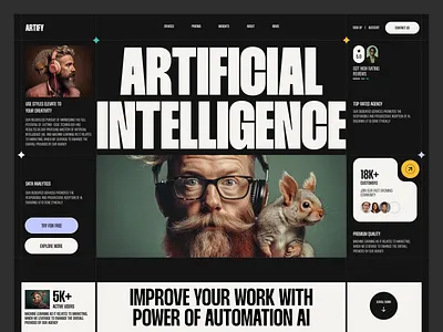Creative AI Website UI ai aiwebsite appuidesign artificial intelligence design landing page design landingpage minimal modern design nftweb productdeisgn startup ui webappdesign webdesign websitedesign zeyoxstudio