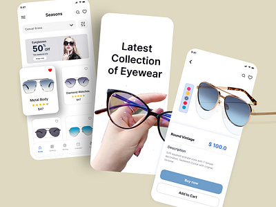 Mobile app glasses shop app app design design glasses glasses shop mobile app graphic design marketing mobile mobile app mobile app design mobile app glasses shop online shop popular shop shop app shopping sunglass ui ui kits ux