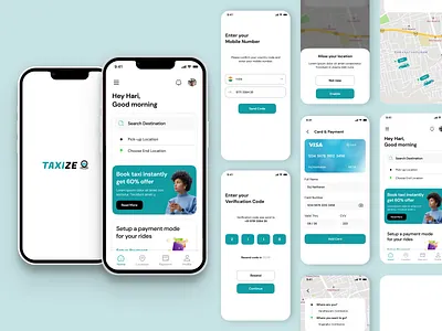 Taxi booking app animation booking booking app branding clean color ios maps minimal mobile apps mobile booking app mobile ui product design research taxi taxi app typography ui design ux