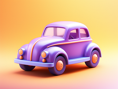 Funny car ai aigc android app branding design illustration interface logo midjourney phone ui visual