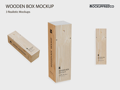 Free Wooden Box Mockup PSD Template box boxes free freebie mock up mock ups mockup mockups packaging packaging box photoshop product psd rectangular box template templates wood wooden box