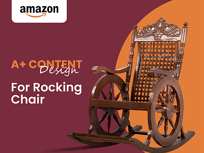 A+ Design for Mood Of Wood - Rocking Chair a a amazon a design a listing amazon amazon a amazon ebc amazon listing branding client work design ebc content ebc design ebc image enhanced brand content enhanced images furniture furniture ebc graphic design illustration