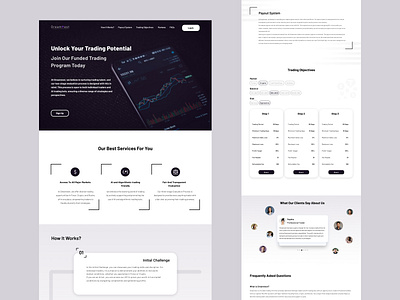 Dreamvest Landing Page color exchange home landing landing page page trade trader ui ui design ux web