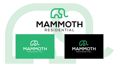 Mammoth-Residential-Logo branding branding design business logo company logo corporate design graphic design logo logo design logotype minimal minimalist modern simple typography