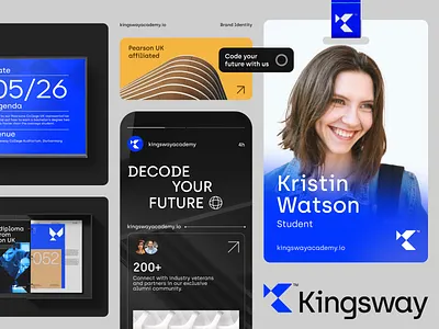 Kingsway Academy Brand Identity Design branding graphic design illustration logo ui