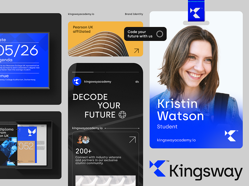 Kingsway Academy Brand Identity Design branding graphic design illustration logo ui