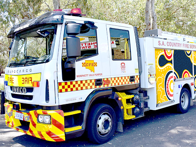 SACFS - Vehicle Pattern Design australian branding design emergency services fire fire fighters fire truck graphic design pattern photography vector vehicle design vinyl