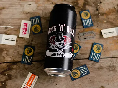 Beer Label for Beer Bastards branding design graphic design illustration