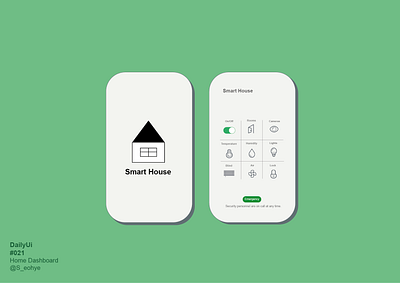 home dashboard uiux (dailyui 021) app dailyui homedashboard smarthouse uiux