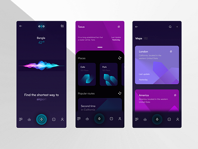 Find the Shortest way to airport colors design figma gradient mobileapp ui