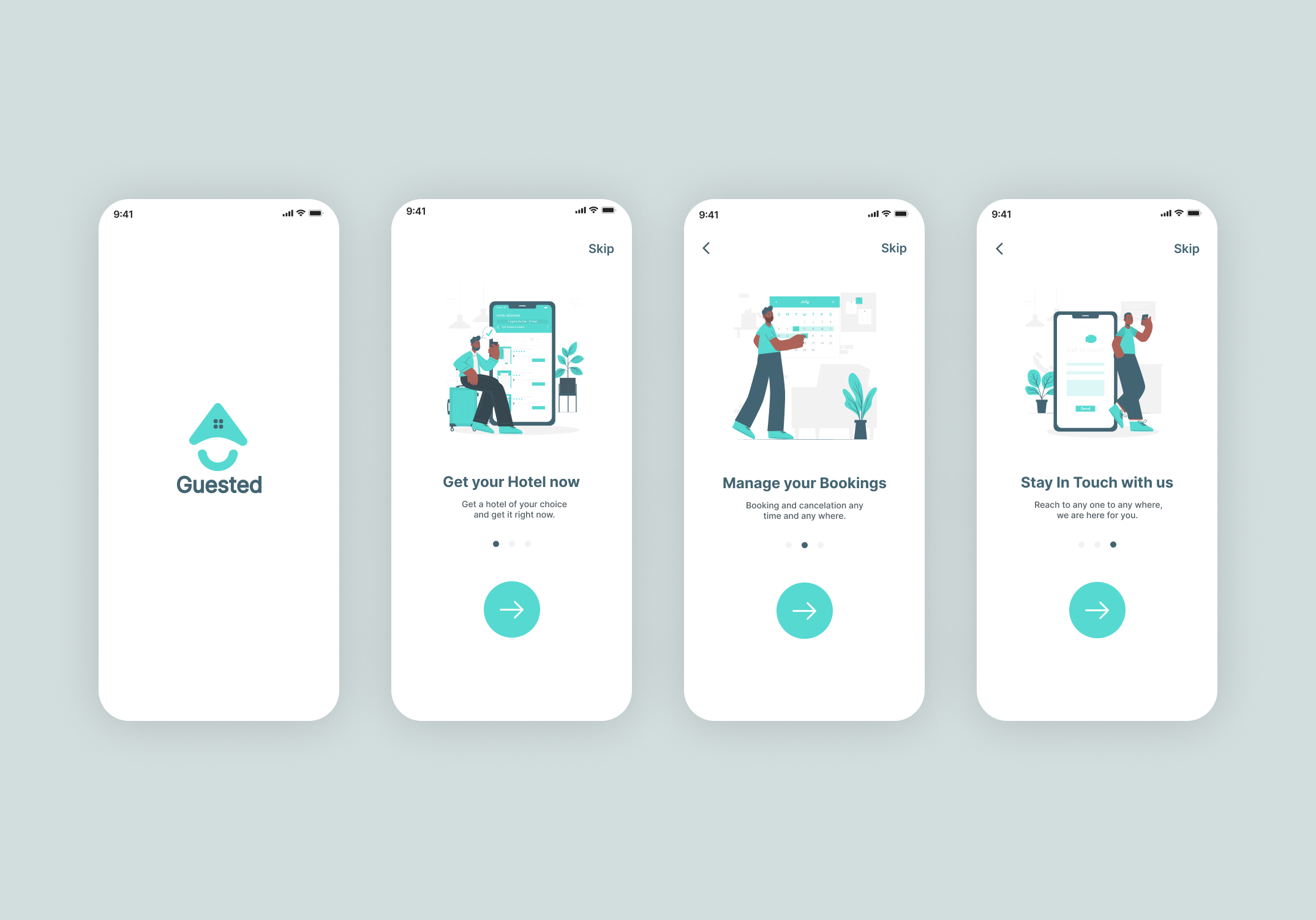 Hotel Booking Screens | UI Design By Quratulain Rafiq On Dribbble