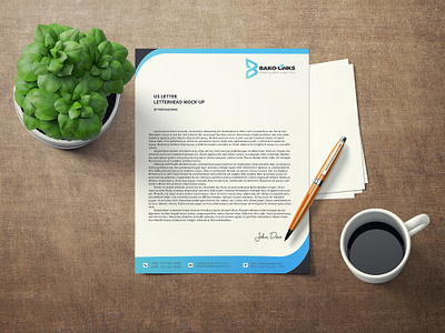 bako links letterhead design