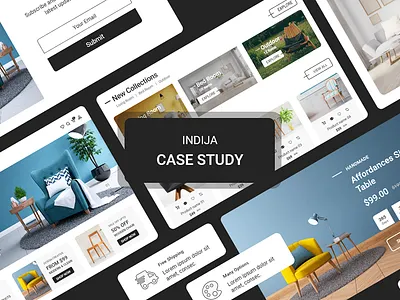 Indija - Furniture eCommerce website (Case Study) app azad branding design ecommerce furniture graphic design illustration mobile app mohammad mohammad azad product ui ui design ux web website