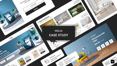 Indija - Furniture eCommerce website (Case Study) app branding mobile app ux