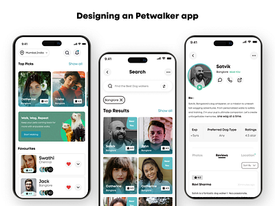 Designing an Petwalker App graphic design logo ui