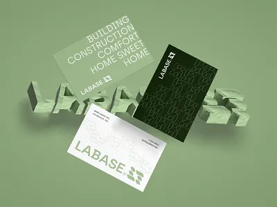 Labase; Construction & Engineering Company Logo & Business Card brand identity branding brick building construction creative logo engineering futuristic logo graphic design house icon logo design logo designer mark minimal logo modern logo popular logo symbol technology visual identity