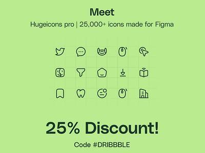 Hugeicons Pro biggest icon library discount figma icons gumroad icon iconography icons