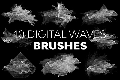 Digital Waves Brushes 3d