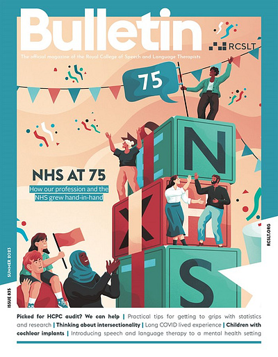 NHS at 75 X Jacob Stead editorial graphic health magazine people