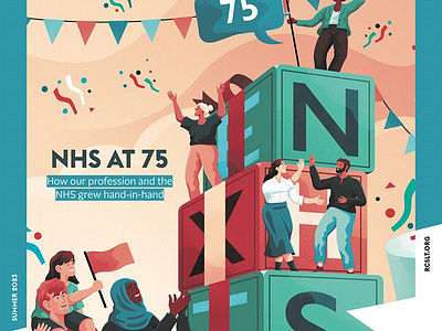 NHS at 75 X Jacob Stead editorial graphic health magazine people