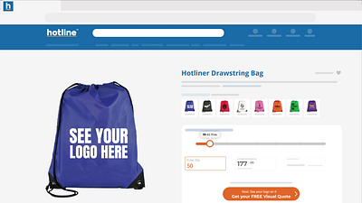 hotline: your easy way to promotional products animation bags branded products delivery drawstring bags how to video intro video motion motion graphics promotional products