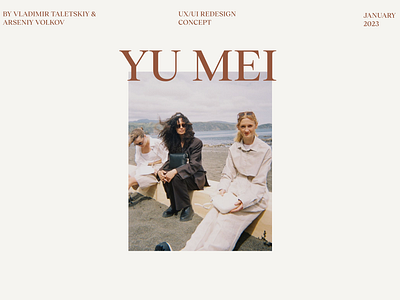 YU MEI - design concept branding design figma site ui ux web design website