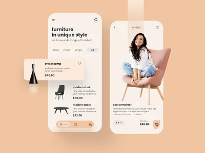 Furniture App Design agency website design branding design digital marketing graphic design illustration logo ui ui design uiux design web design website design wix web design wix website wordpress customization wordpress website wordpress website design