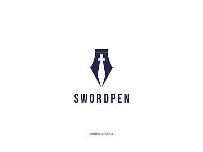 Sword Pen Logo animation art brand design branding business company corporate design graphic design icon illustration isolated logo mascot modern office pen sword symbol vector
