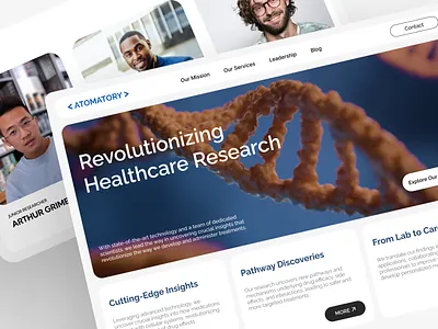 Healthcare landing page biotech care chemistry clean digital healthcare genetics health lifestyle healthcare healthcare research landing page medical medical landing page medicine science uxui web website