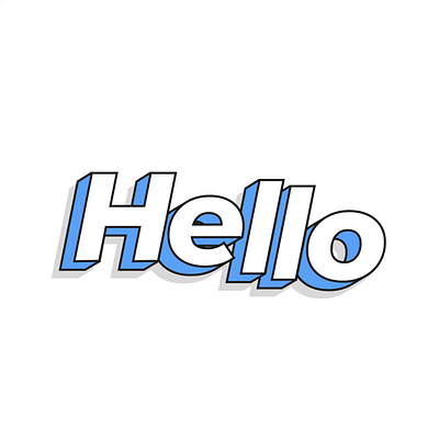 Hello there animation breakdown cursor letters loop motion design motion graphics text text animation transparency ui