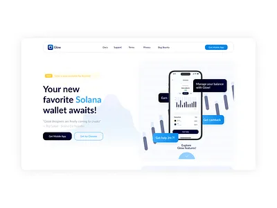 Website design for a Mobile app for Crypto 💸 crypto design figma fintech logo manager mobile mobile design ui uiux design ux wallet web web design