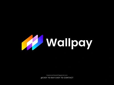 Wallpay Logo Design app brand guidelines branding creative crypto digital icon identity logo logo design logodesign modern pay wallet