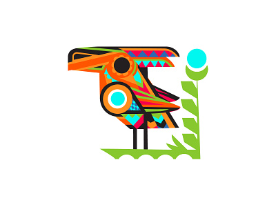 Toucan art bird branding character concept design folk art geometric illustration illustrator logo pattern print vector