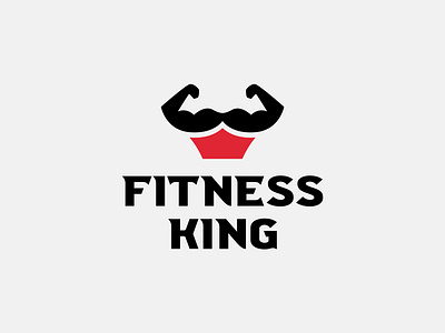 Fitness King Logo Design branding design graphic design illustration logo vector
