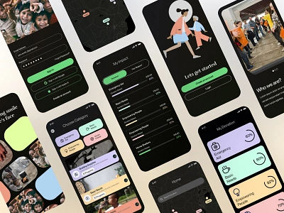 Charity App UI-UX app charityapp design digitalgiving donation fundraising ios mobileappdesign nonprofit productdesign socialgood ui uiuxdesign userinterface ux volunteer