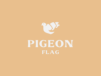 Pigeon Flag Logo Design branding design graphic design illustration logo vector