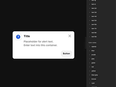 Seamlessly adaptable alert component in Figma ⚠️ alert auto layout design design system figma interface layout wrap product design responsive design ui ui elements ui kit ux variables