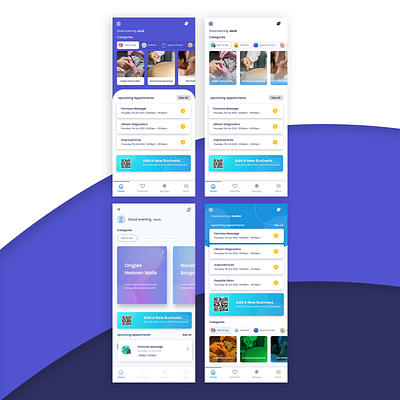 Healthcare App Page for Home app graphic design ux